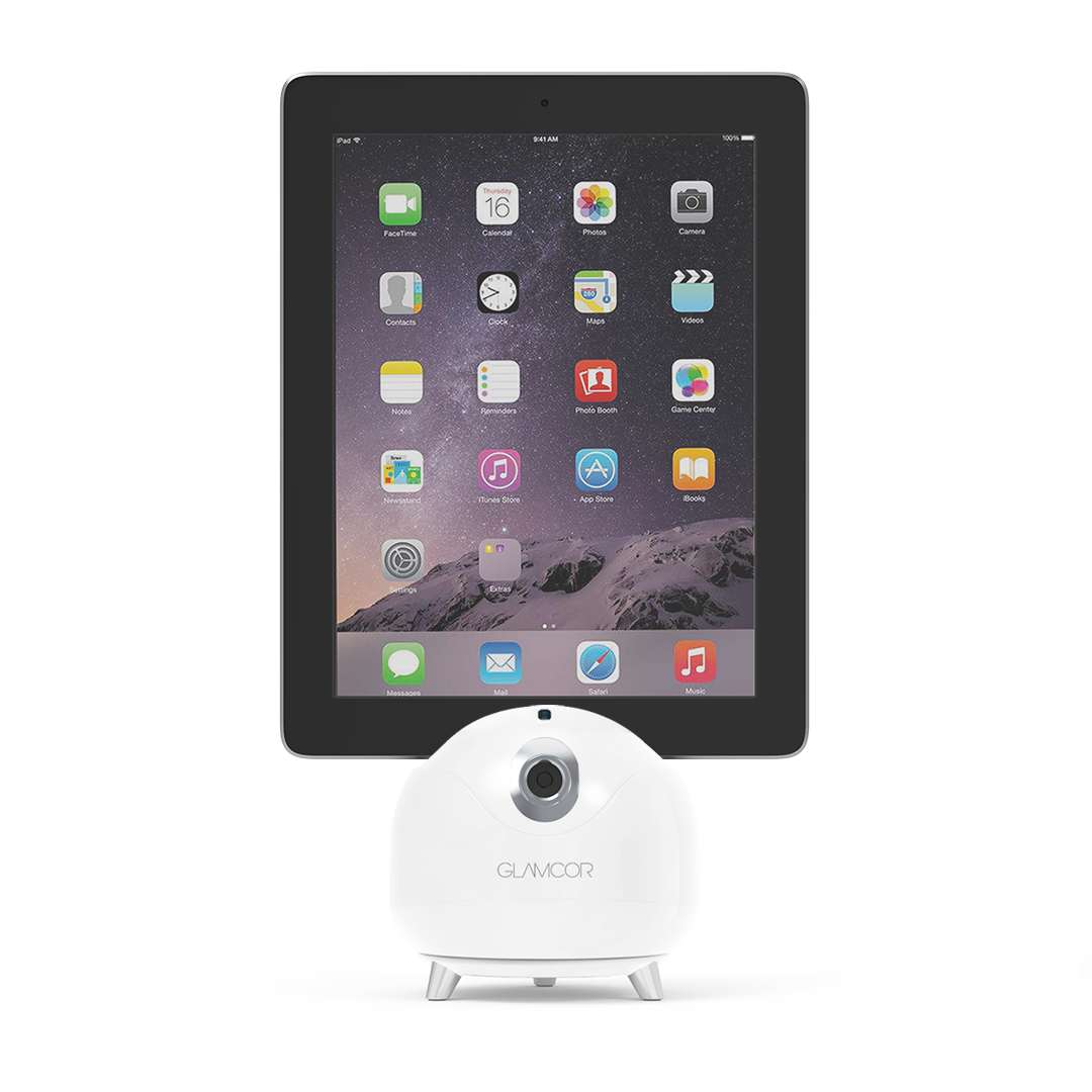 Glamcor Star Tracker: Compatible with iPads for versatile content creation, featuring dual-axis gimbal technology for smooth and precise tracking shots