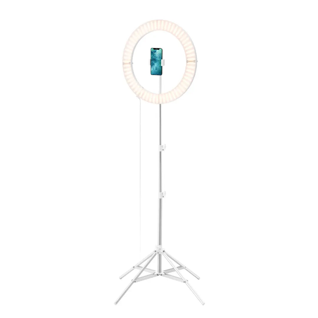 Galileo Ring Light by GLAMCOR in White - Portable Ring Light for Immaculate Illumination