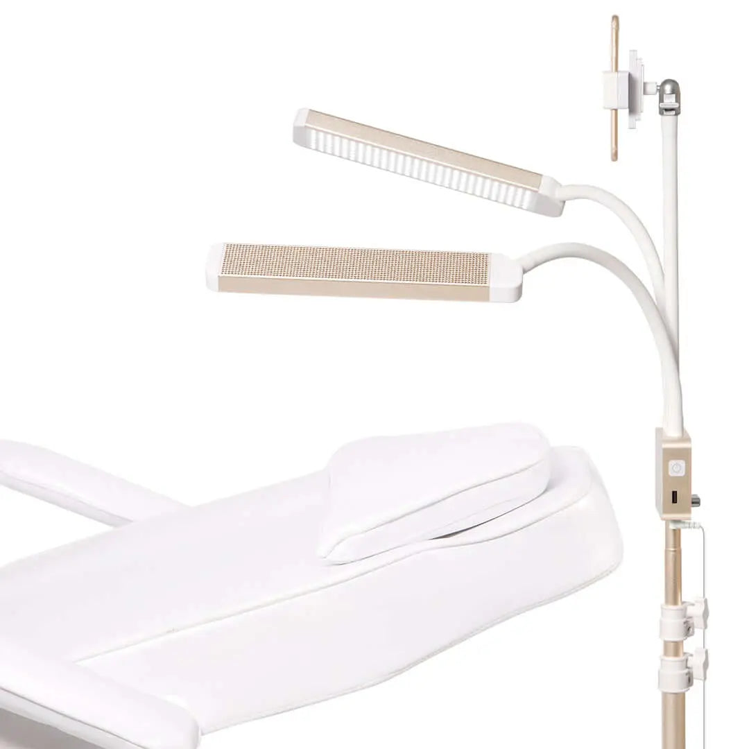 Glamcor MMX Content Creation SparkleWht Gold LuminaryOnly: Sparkling white and gold-themed luminary-only component of the MMX Content Creation Kit from Glamcor.