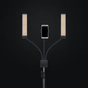 Glamcor Multimedia X Floor Light Kit with Adjustable Warm Brightness