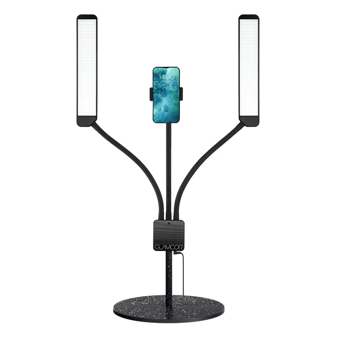 GLAMCOR SPARKLE Round Acrylic Table Base with sleek design Black