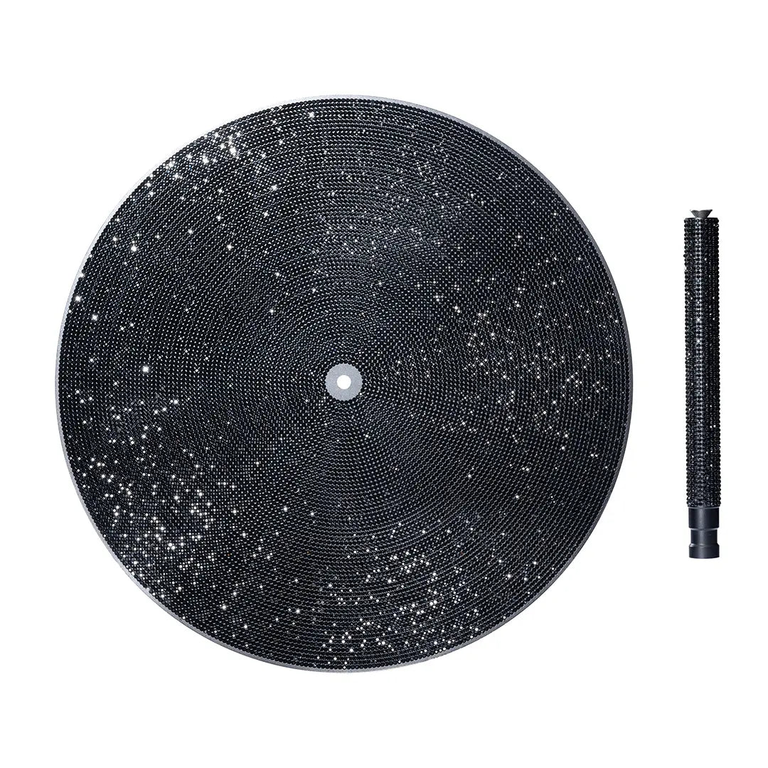 GLAMCOR SPARKLE Round Acrylic Table Base with sleek black design