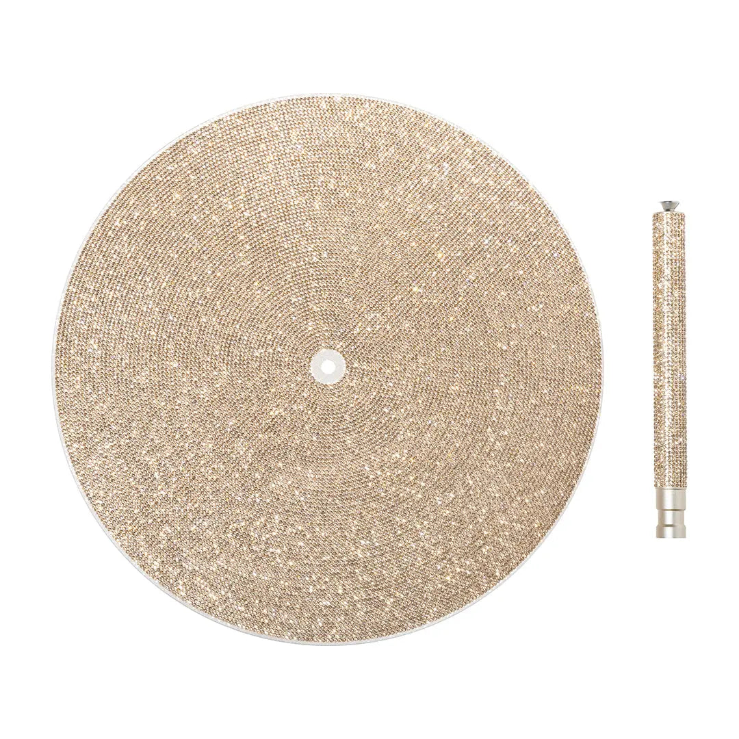 SPARKLE Round Acrylic Table Base – Stylish and Versatile Accessory champagne gold