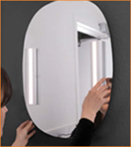 Mirror Light Bar Fixture with Dual Color LED Light - Cosmic Twins, essential for content creation.