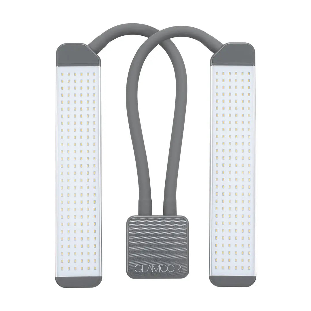 Compact and folded luminary of the Elite X Floor Light Kit for easy storage and transport.