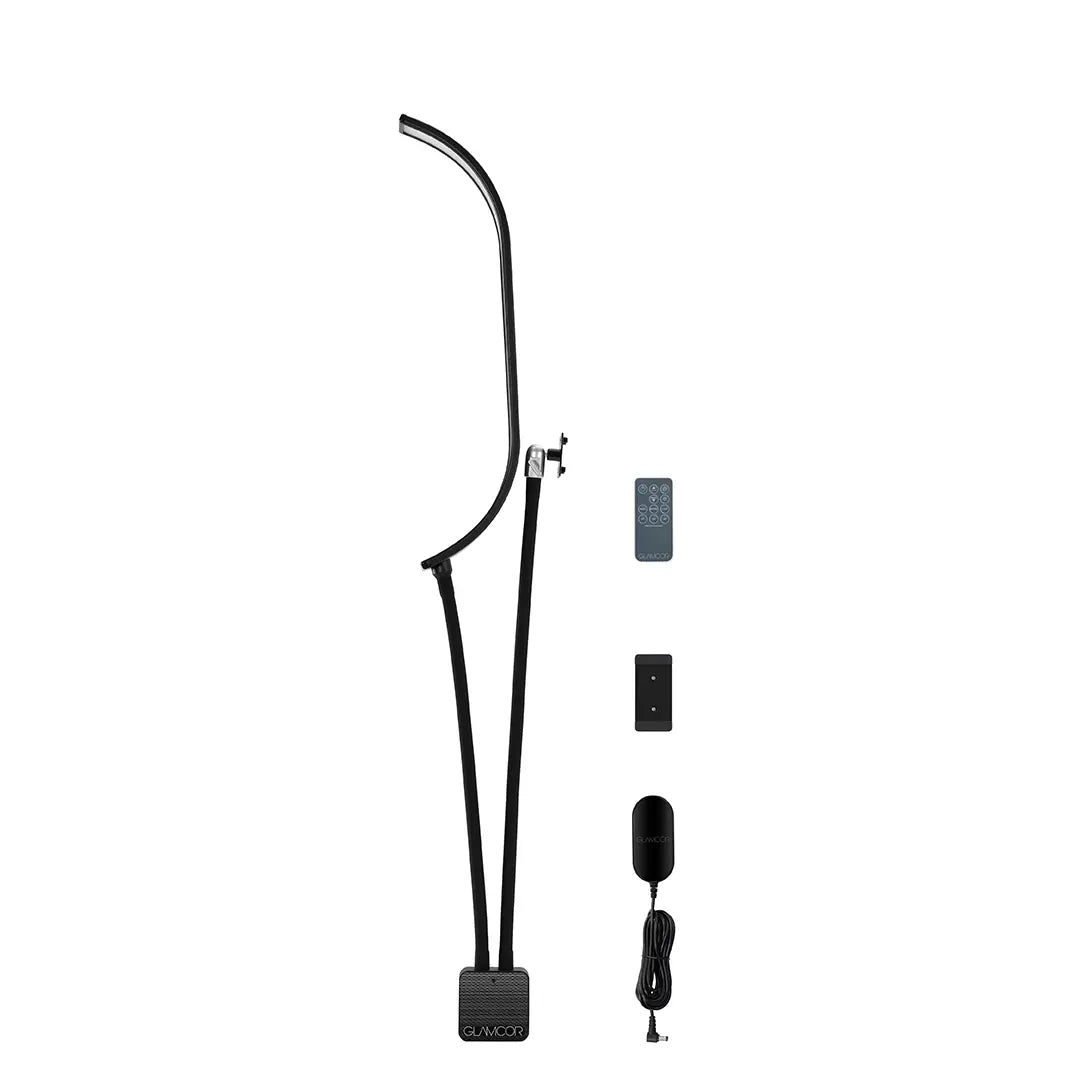 Sleek design of the GLAMCOR Horizon light - black