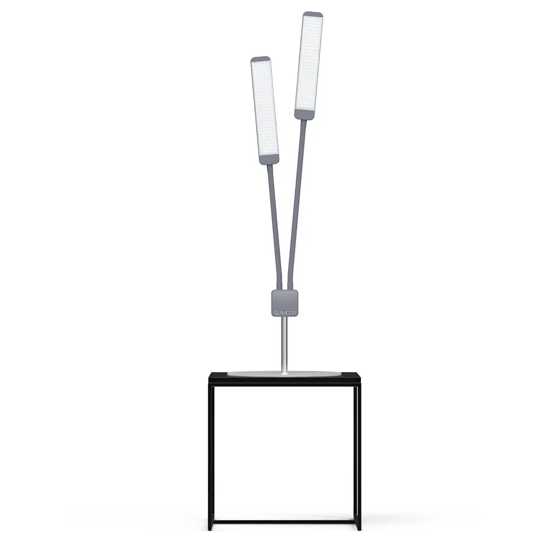 REVOLUTION X - GLAMCOR LIGHTS GREY/SILVER / ROUND TABLE BASE GLAMCOR