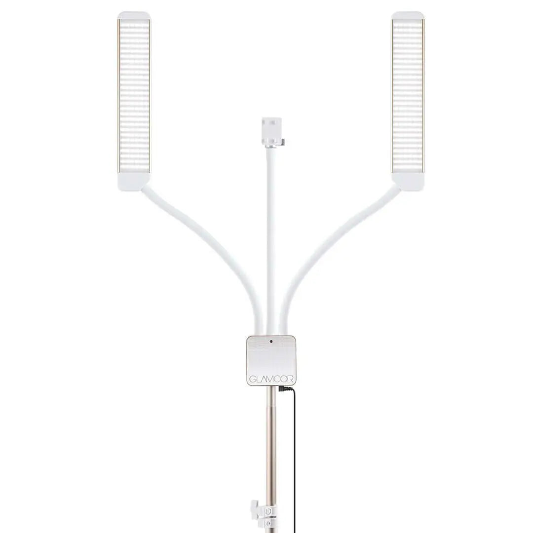 GLAMCOR MMX White Gold: Luxury white and gold-themed content creation gear.