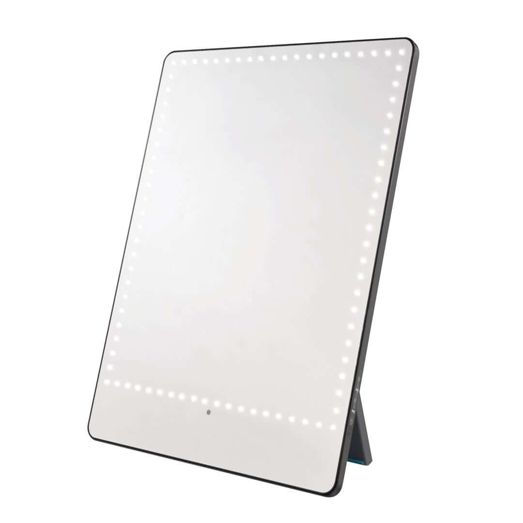 RIKI PRETTY includes a magnetic magnifying mirror for detailed makeup application.