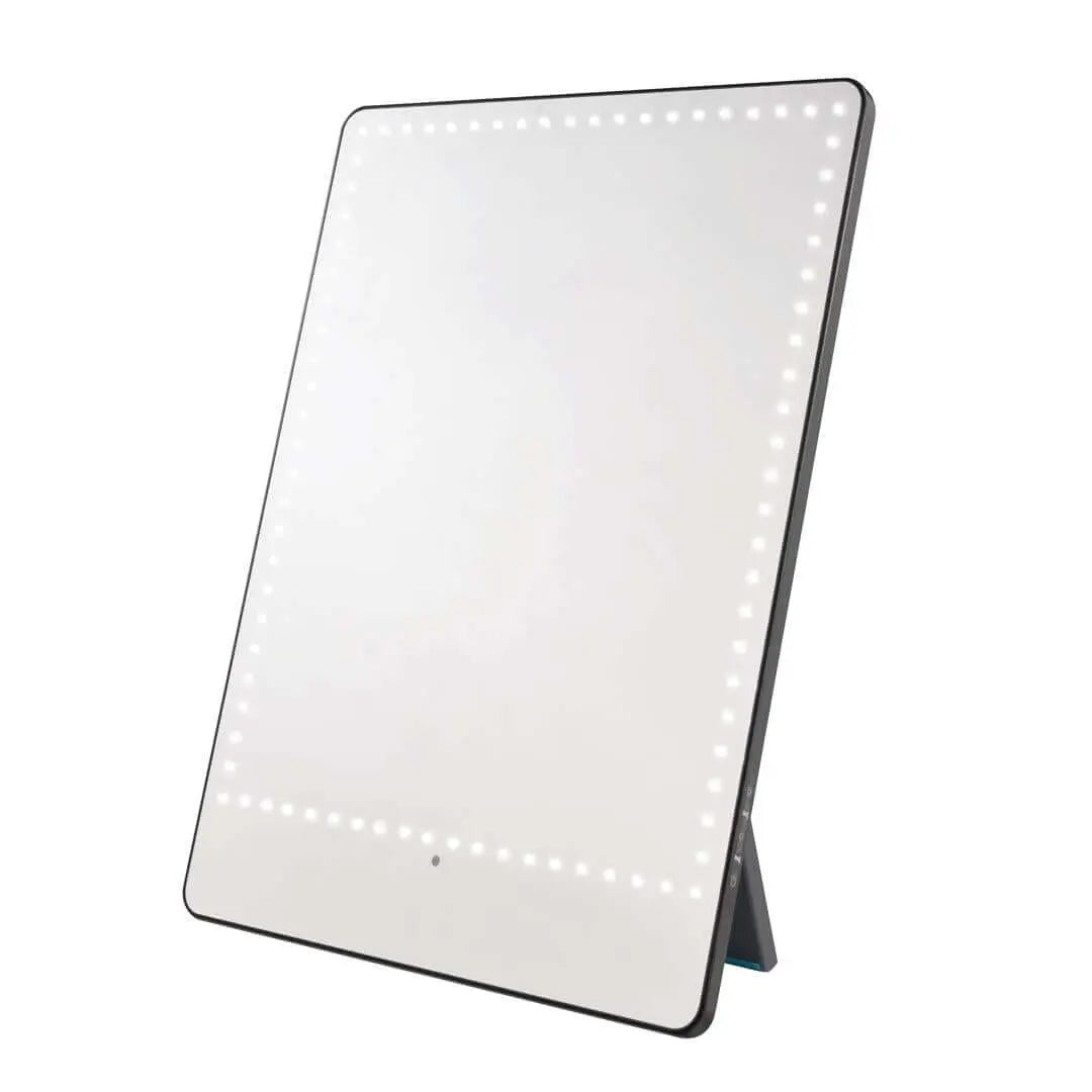 RIKI PRETTY includes a magnetic magnifying mirror for detailed makeup application.