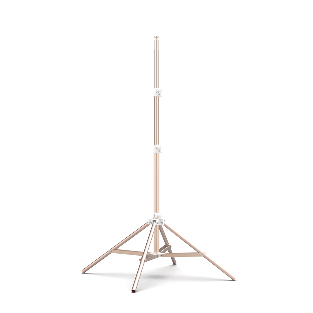 Telescopic Aluminum Stand - GLAMCOR REPLACEMENTS WHITE/GOLD GLAMCOR