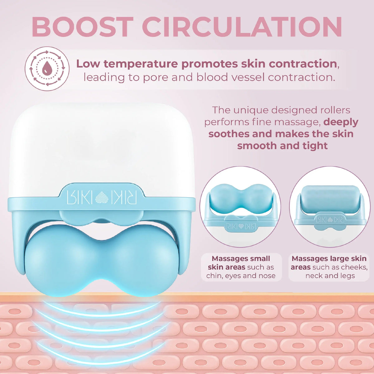 RIKI Ice Roller Cooling Facial Massage Tool RIKI LOVES RIKI