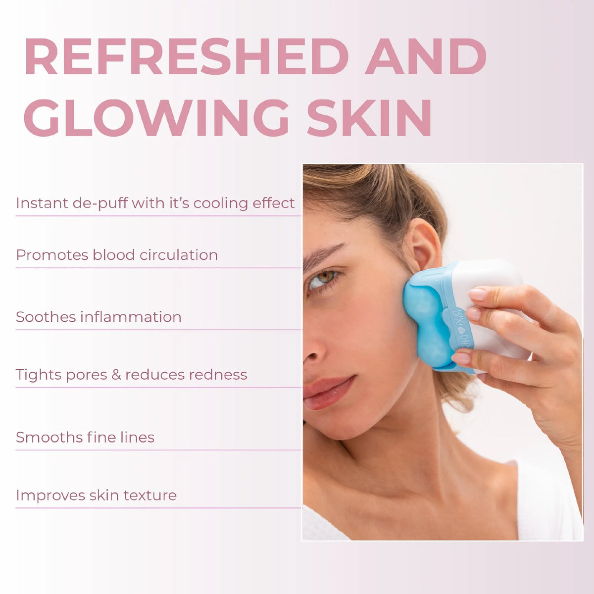 RIKI Ice Roller Cooling Facial Massage Tool RIKI LOVES RIKI