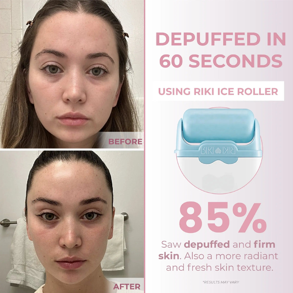 RIKI Ice Roller Cooling Facial Massage Tool RIKI LOVES RIKI