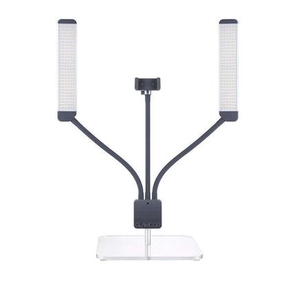 GLAMCOR Square Acrylic Table Base - Large preventing tipping, perfect for busy environments.