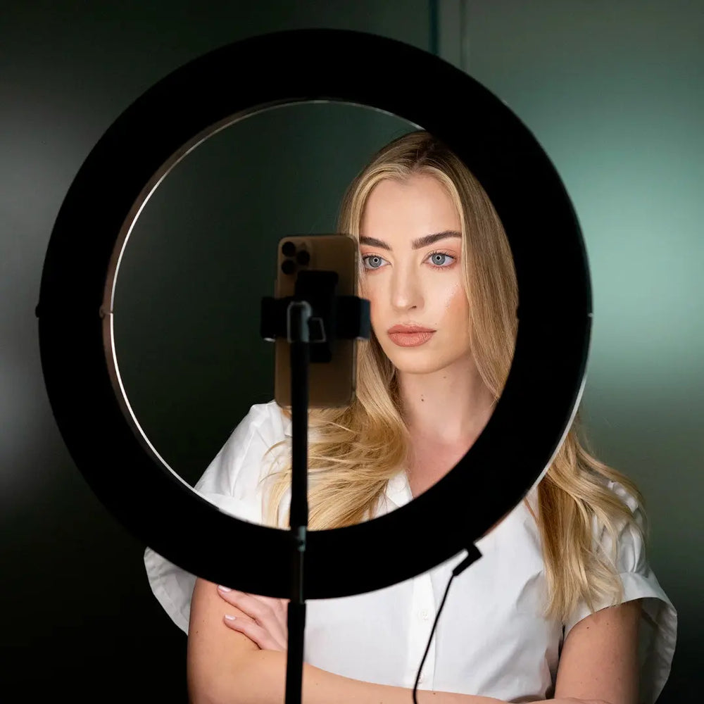 Creator lit by the GALILEO ring light