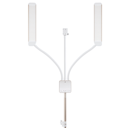 Glamcor MMX Content Creation Sparkling white and gold standing