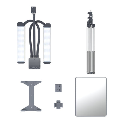 Glamcor Multimedia X Floor Light Kit Bundle with Stand
