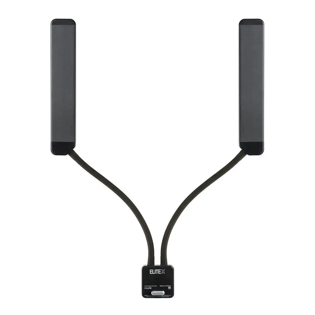 Black ELITE X portable LED beauty light in Black provides precise illumination, ensuring the lighting