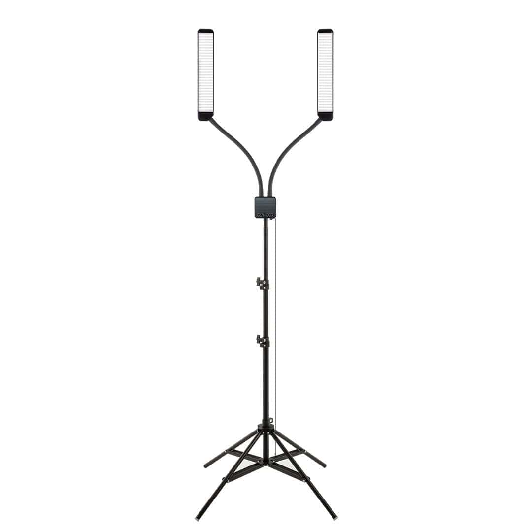 ELITE X Pro Kit with two flexible arms for precise lighting, providing the best makeup artist lights for professionals seeking perfection in their work