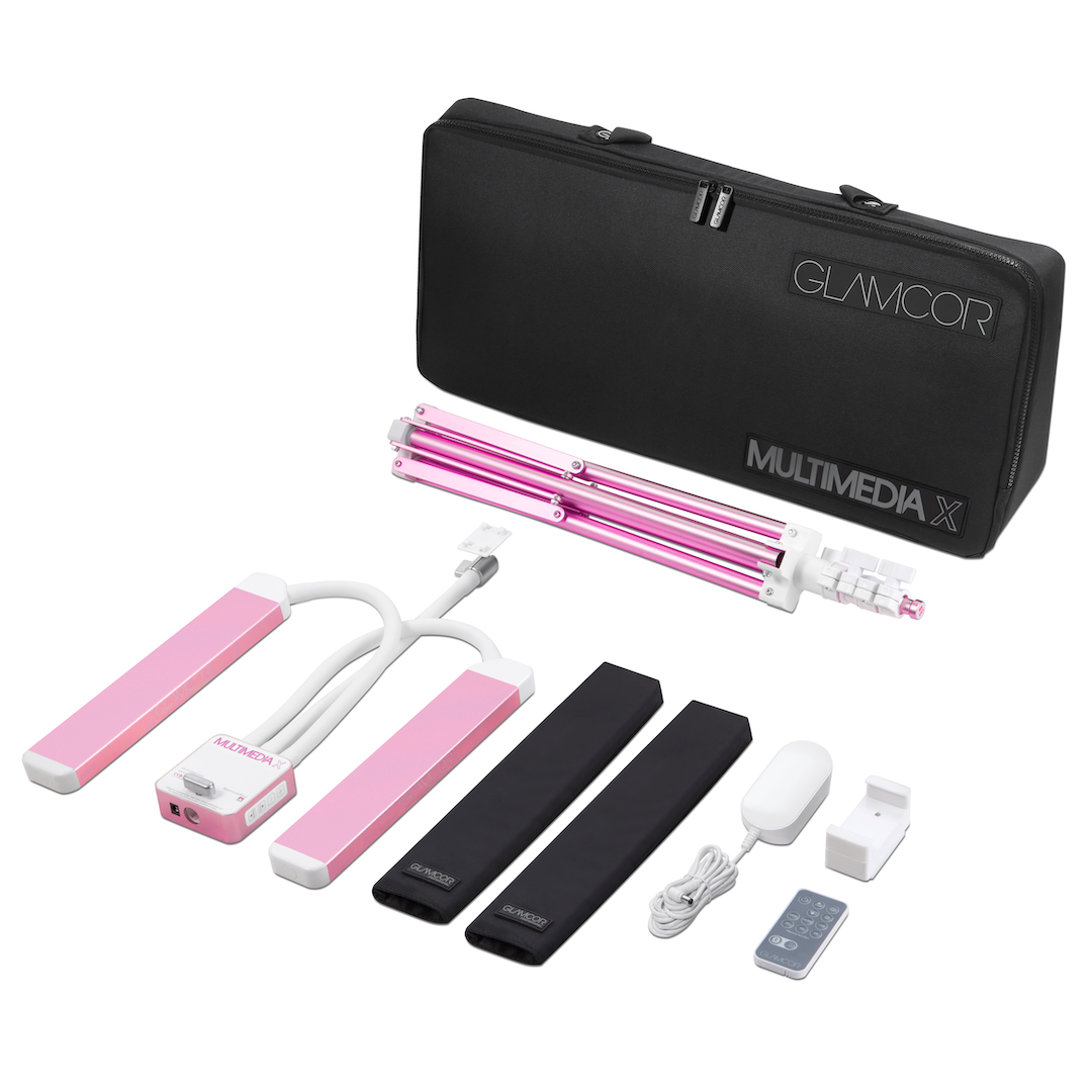 GLAMCOR MULTIMEDIA X travel-friendly in hot pink, compact and designed for easy transport for mobile content creation