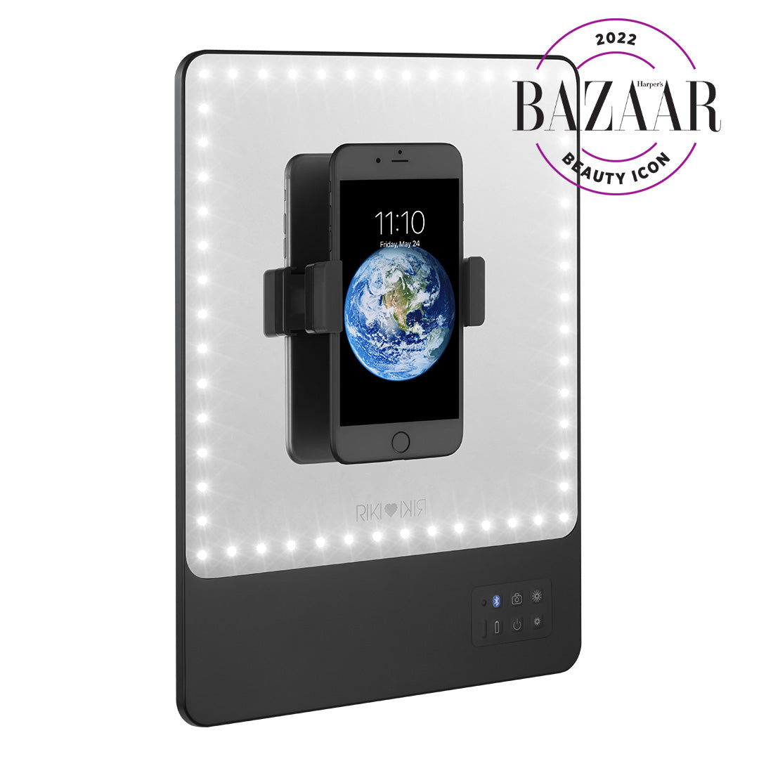 Portable RIKI Skinny LED vanity mirror with Bluetooth