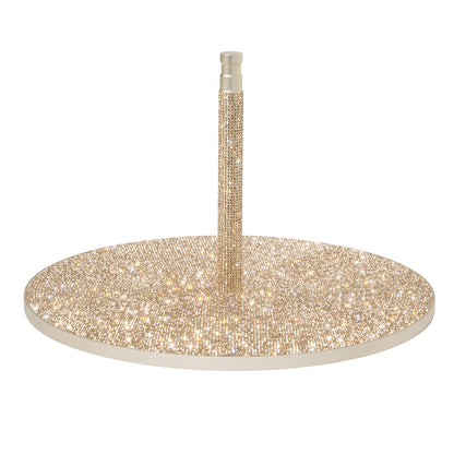 GLAMCOR SPARKLE Round Acrylic Table Base with sleek design Champagne gold color