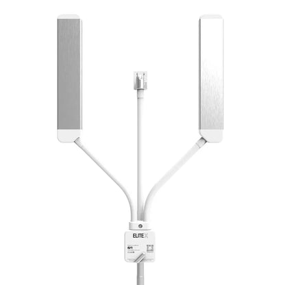 Elite X with Media Mount in white and silver for beauty and content creation.