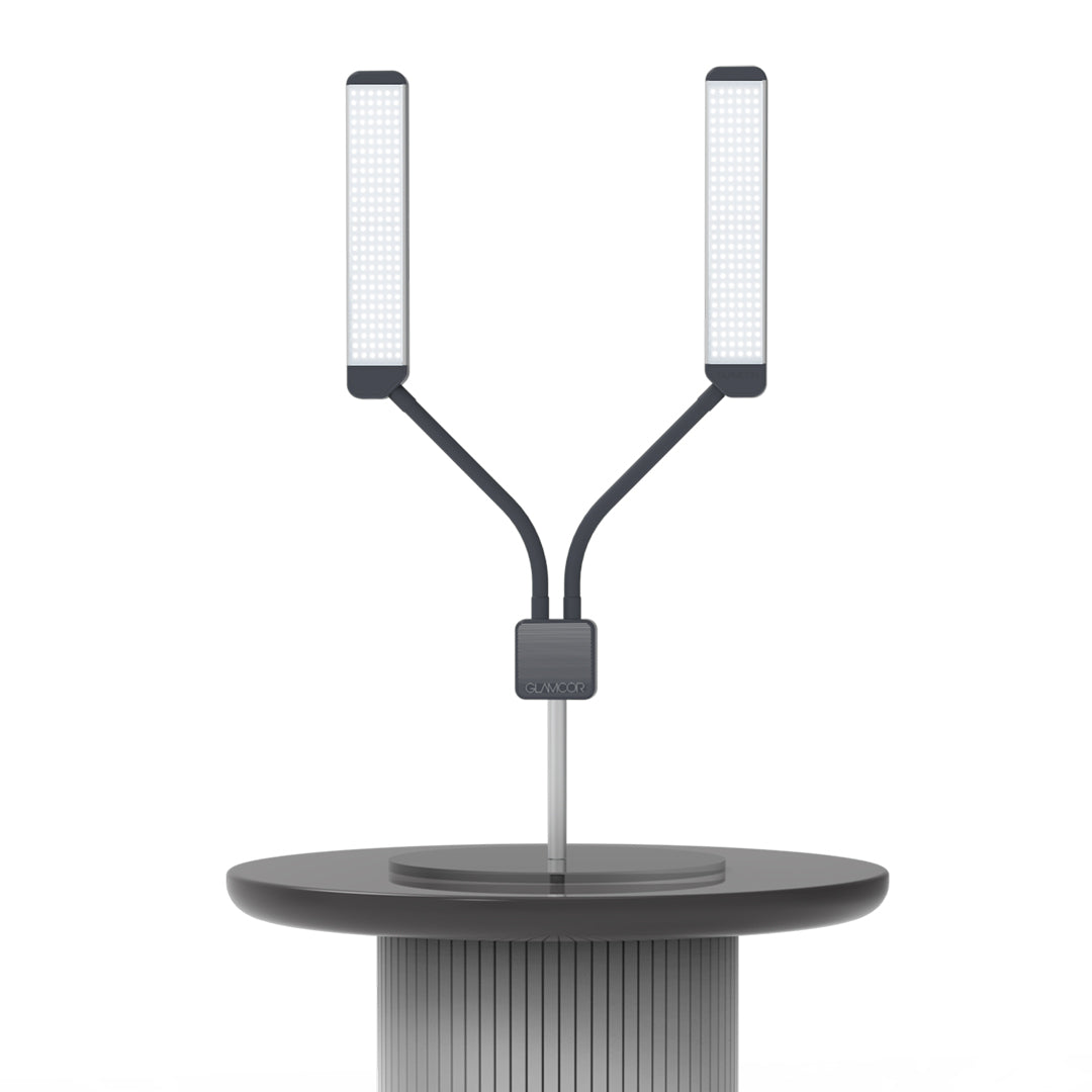 Glamcor ELITE X Table Top Lighting Kit with Base  – Perfect for stationary professionals.