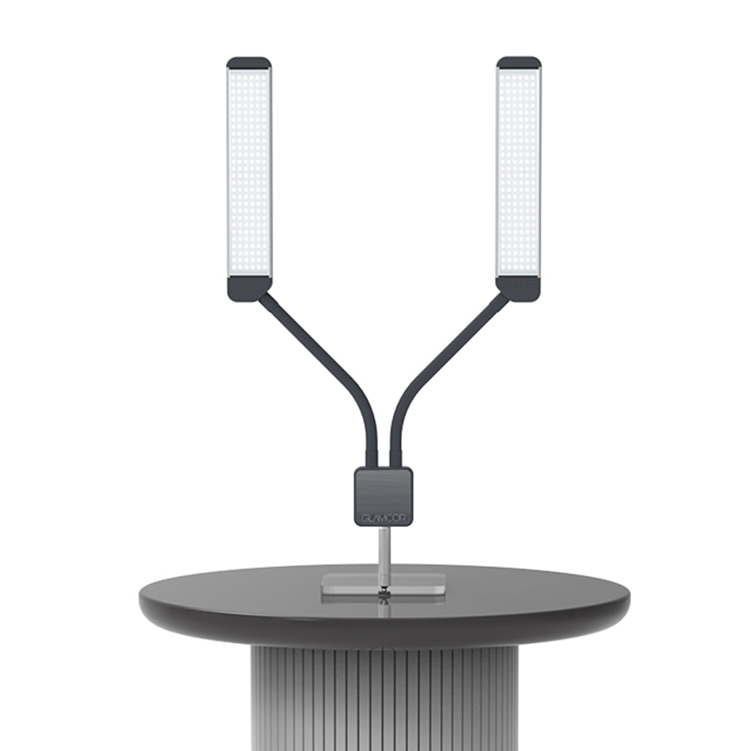 Glamcor ELITE X Table Top Lighting Kit with Base  – Perfect for stationary professionals.