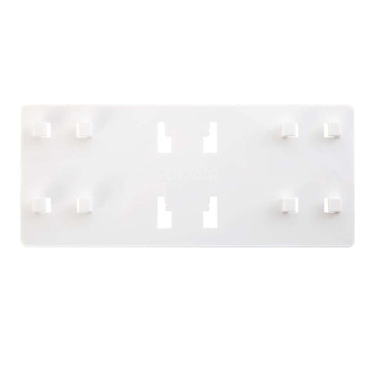 GLAMCOR dual phone clip bar in white: Stylish addition for multi-phone recording.