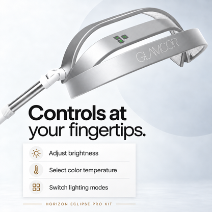 GLAMCOR HORIZON Eclipse on-lamp controls - adjust brightness, color temperature and lighting modes