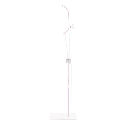 Glamcor HORIZON LED curved light in soft light pink, offering fully adjustable lighting for estheticians