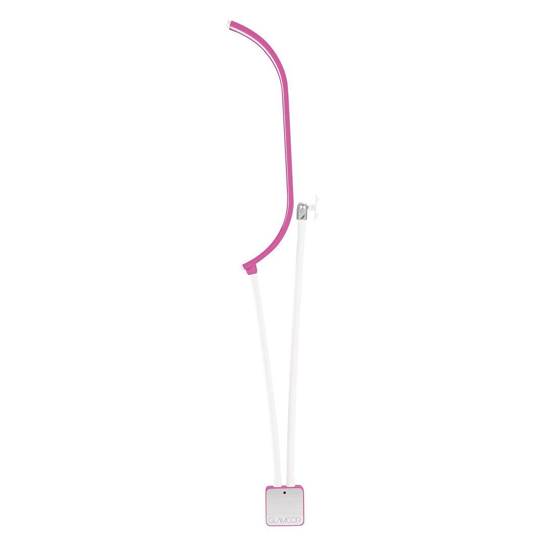 Limited edition HORIZON Pro Kit in hot pink, featuring an LED curved light perfect for estheticians.