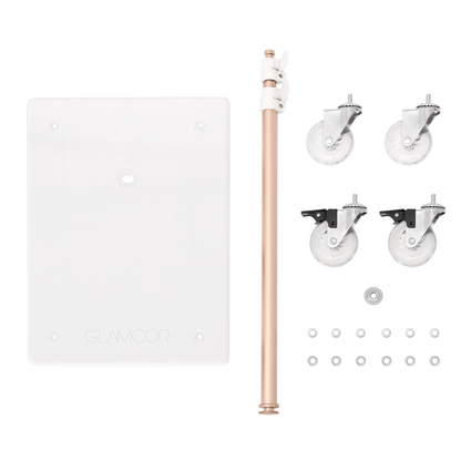 GLAMCOR Horizon: The ultimate lighting solution for estheticians and tattoo artists, offering unparalleled brightness and adjustability with its curved salon lamp.