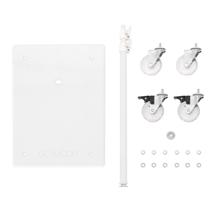 Transform your workspace with GLAMCOR Horizon - the go-to lighting fixture for estheticians and makeup artists, featuring curved lighting for enhanced precision.