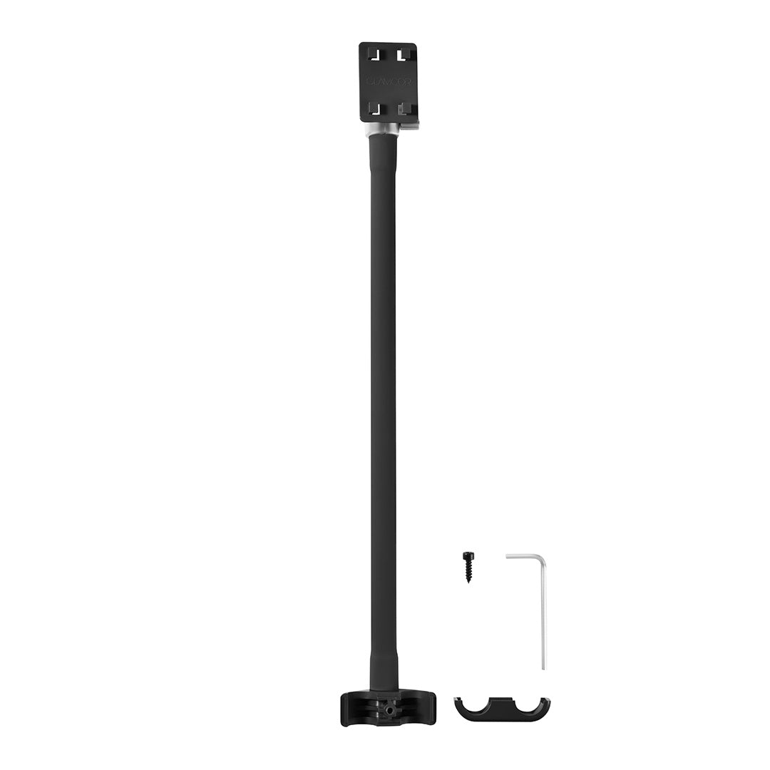 GLAMCOR black Media Mount, ideal for attaching multimedia accessories like phone clips and tablets to your light kit for enhanced content creation