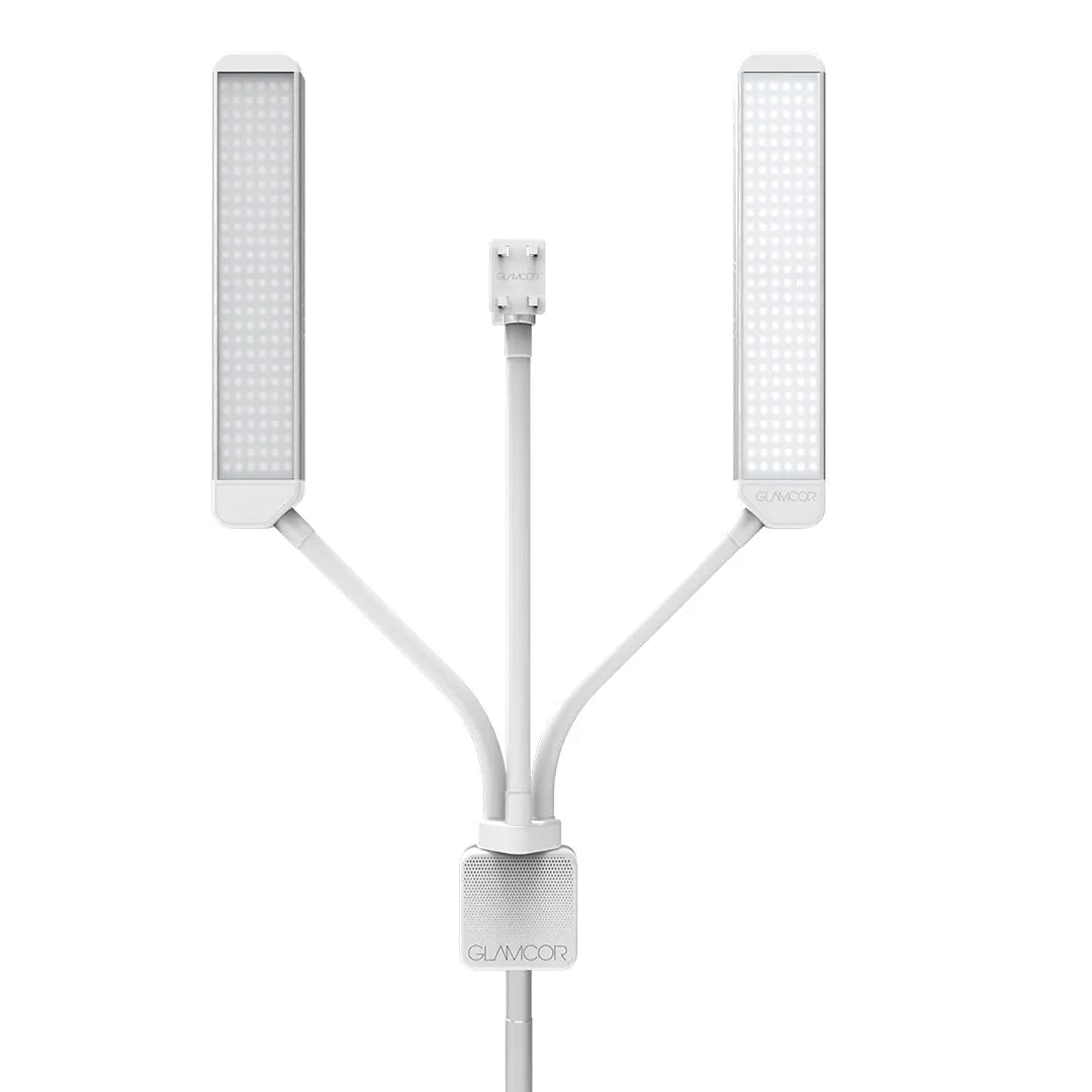 Glamcor Media Mount in white for enhancing creative workspaces.