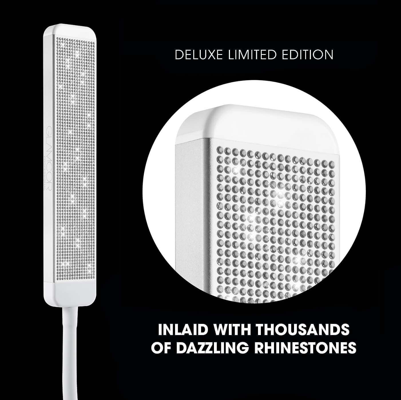 Glamcor Sparkle Revolution X LED lamp, sparkling design for a chic workspace.