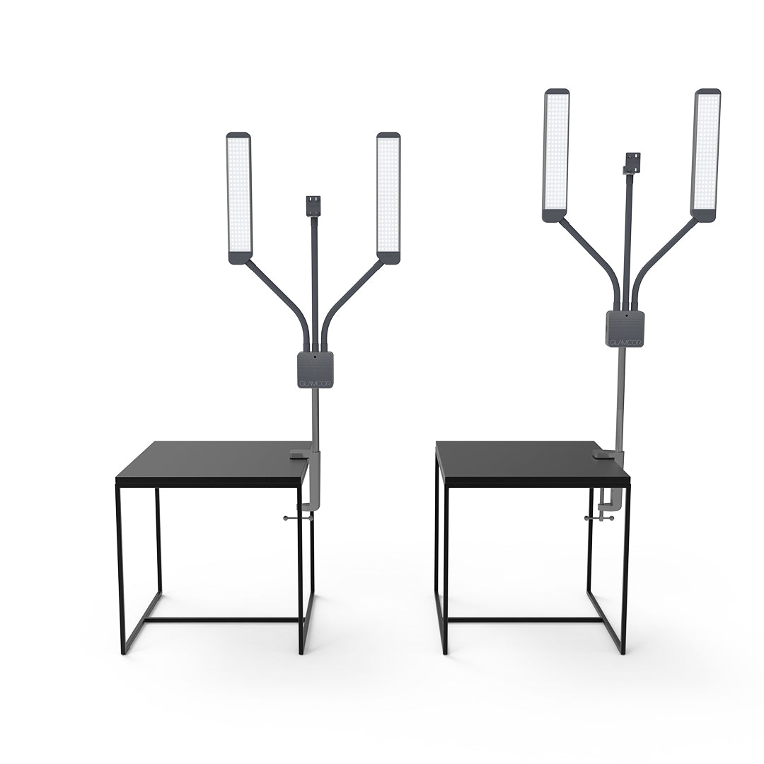 Elevate your lighting with GLAMCOR Table Clamp Extensions for customizable height and stability.