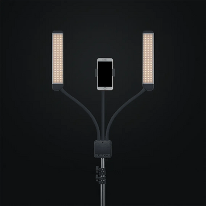 GLAMCOR MULTIMEDIA X Pro Kit in black with Universal Phone Clip for versatile use