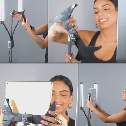 Glamcor Tablet X Clip attachment on Multimedia Model