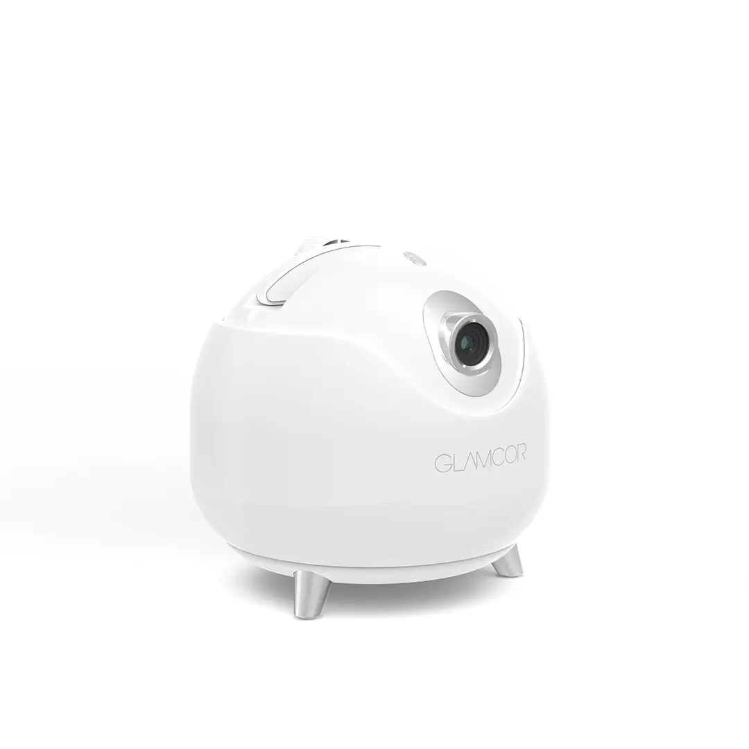 Glamcor Star Tracker: Sleek white finish for a modern and stylish aesthetic in your workspace, featuring advanced dual-axis gimbal technology for stable tracking