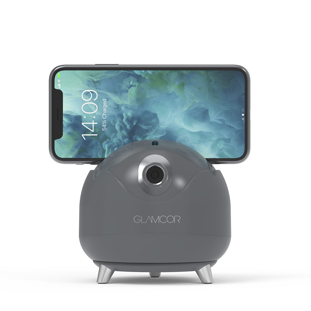 Glamcor Star Tracker: horizontal smartphone holder for versatile and precise tracking, featuring advanced dual-axis gimbal technology for smooth operation.