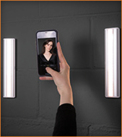 Versatile Light Bar for Bathroom Mirror, Bedroom, or On the Go - Cosmic Twins, essential for content creation.