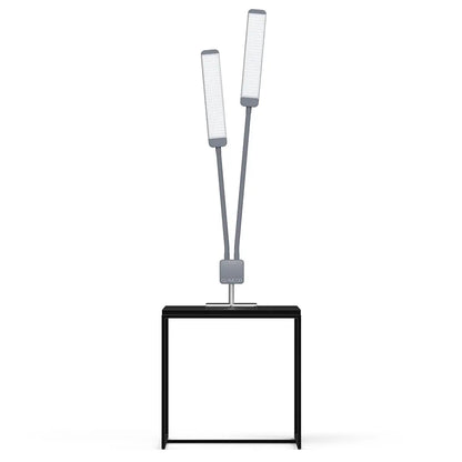 REVOLUTION X - GLAMCOR LIGHTS GREY/SILVER / SQUARE TABLE BASE (6" x 6") GLAMCOR
