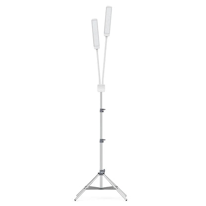 REVOLUTION X - GLAMCOR LIGHTS WHITE/SILVER / SILVER TELESCOPIC STAND GLAMCOR