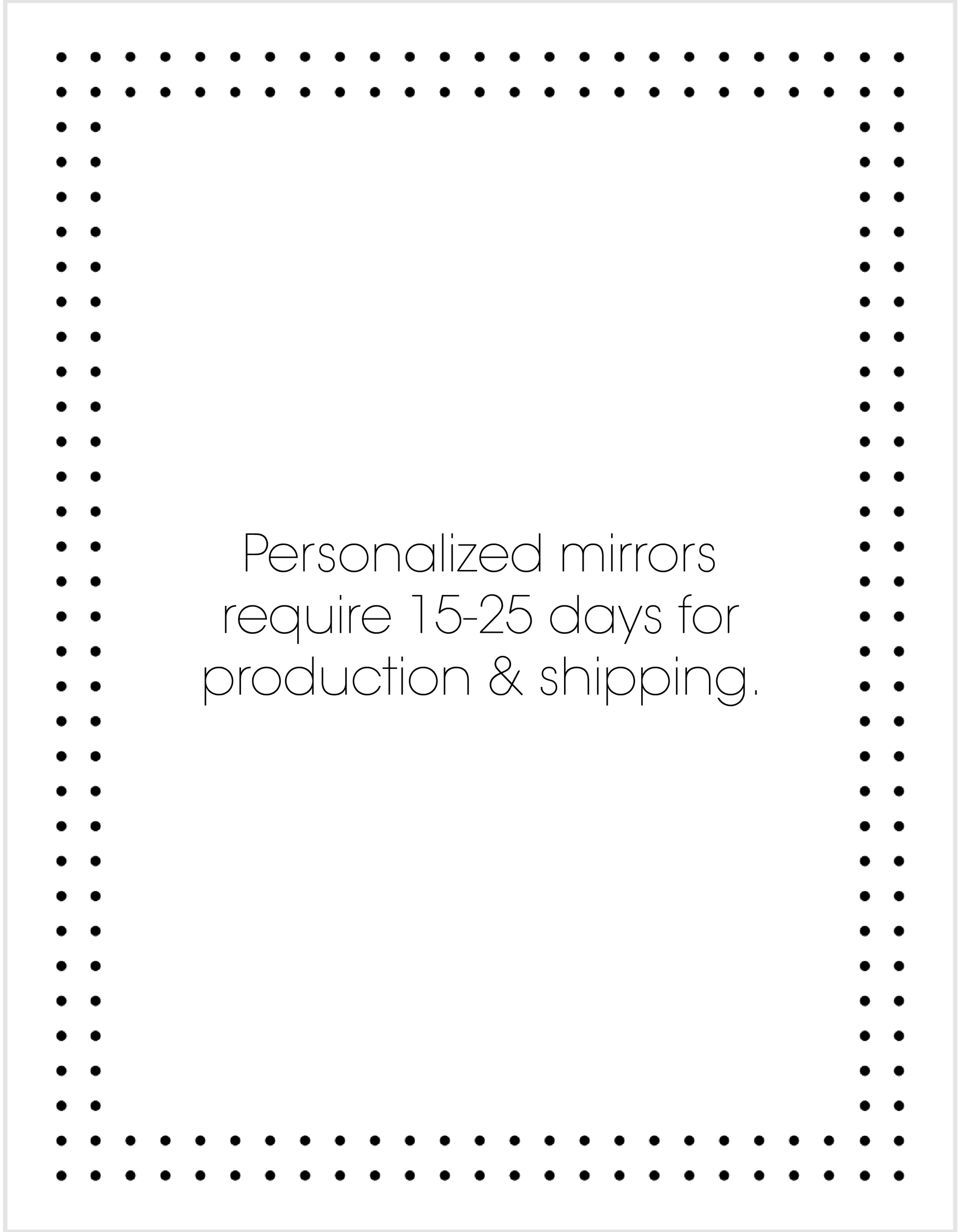 Customize Your Mirror - GLAMCOR MIRRORS Brilliant GLAMCOR