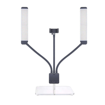 GLAMCOR Square Acrylic Table Base - Large preventing tipping, perfect for busy environments.