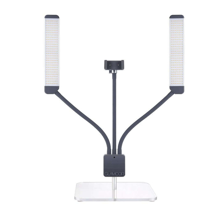 GLAMCOR Square Acrylic Table Base - Large preventing tipping, perfect for busy environments.